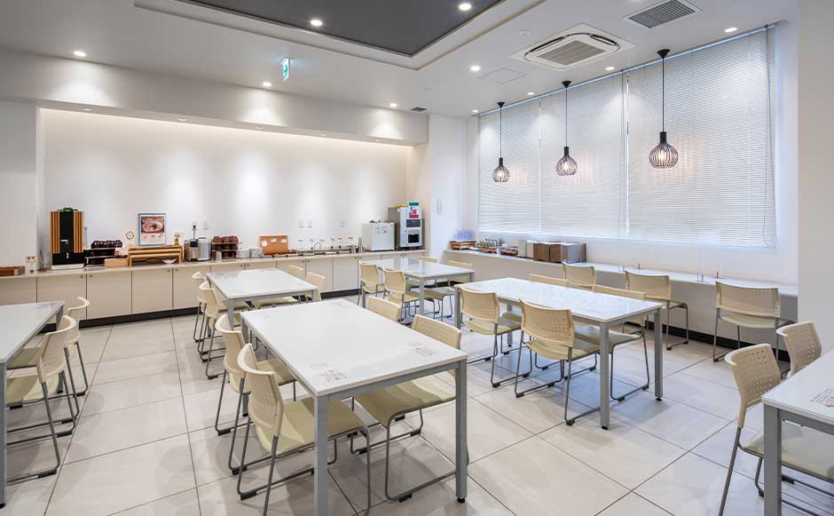 朝食会場